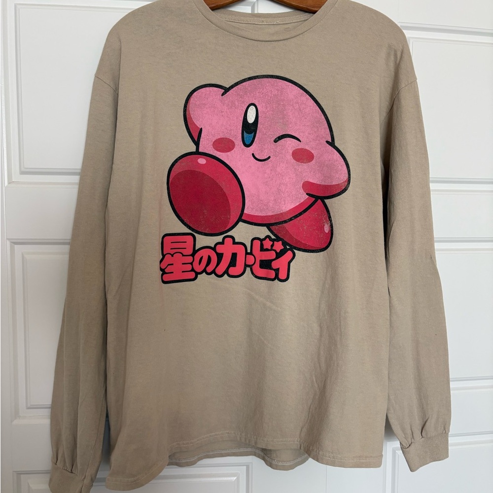 Kirby oversized long sleeve tshirt size M/L